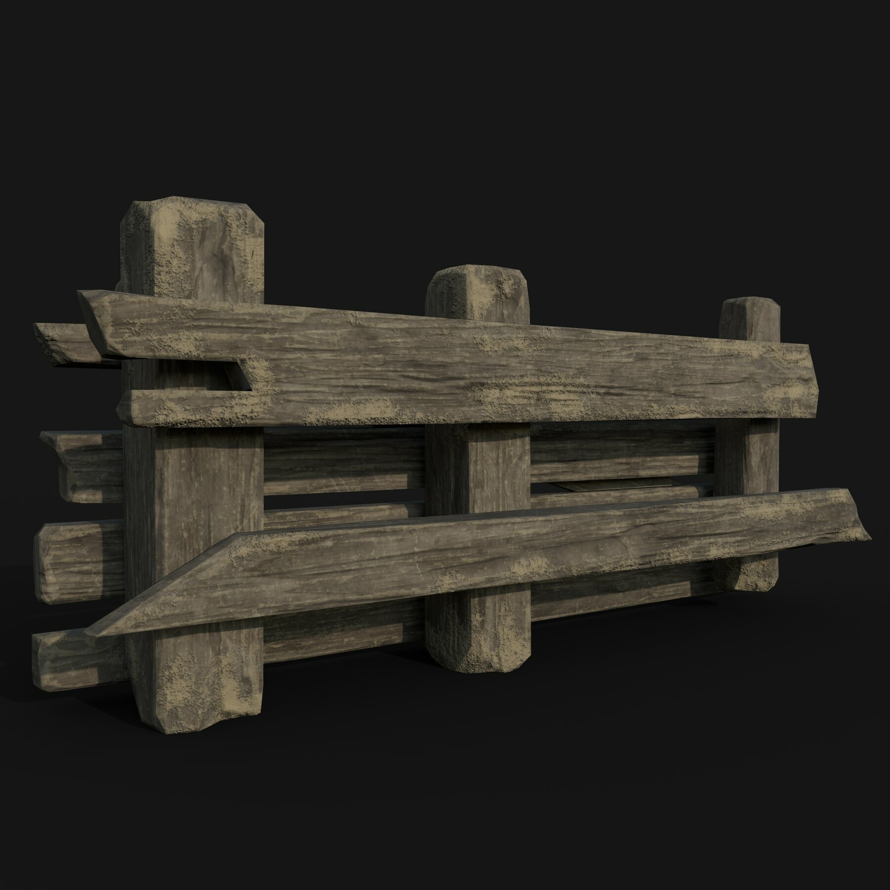 ArtStation - Wooden Barricade | Game Assets