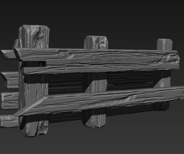 ArtStation - Wooden Barricade | Game Assets