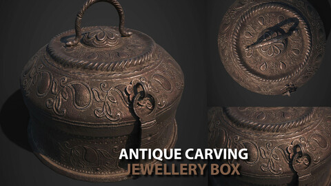 Antique Carving Jewellery Box