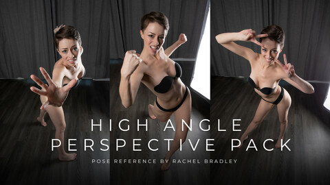 High Angle Perspective Pack - Pose Reference for Artists