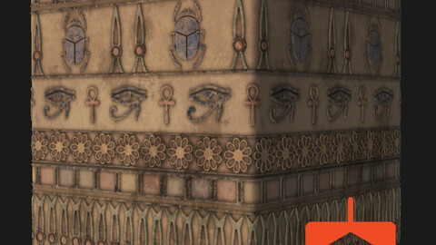 Egypt Ornament (partially procedural material )