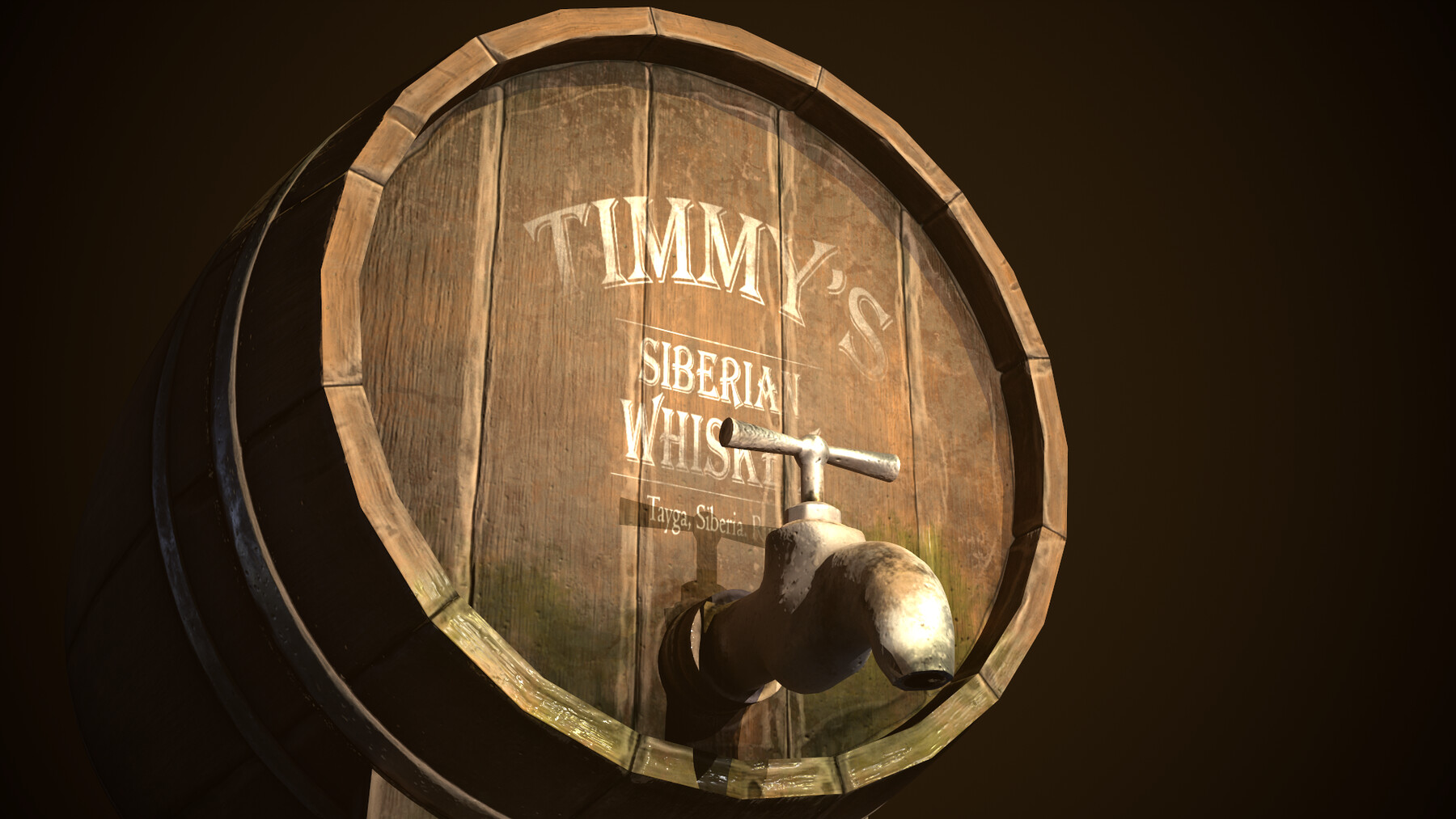 ArtStation Whiskey / Beer Barrel Game Assets