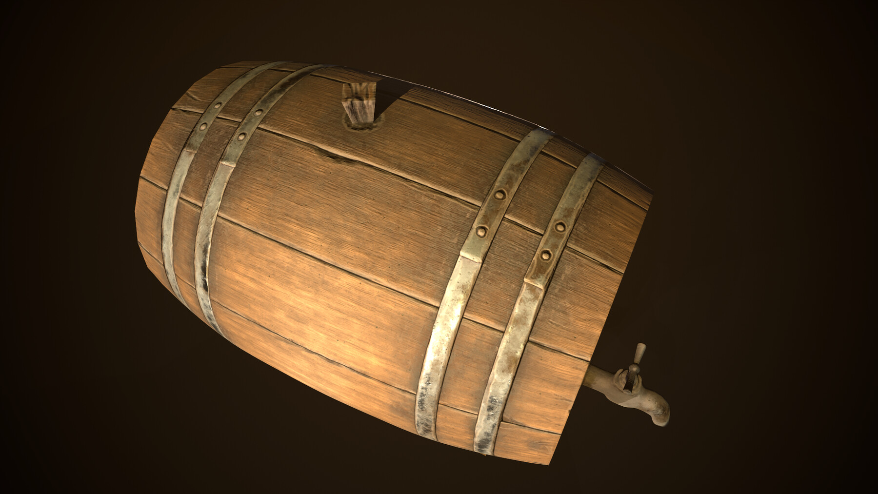 ArtStation Whiskey / Beer Barrel Game Assets