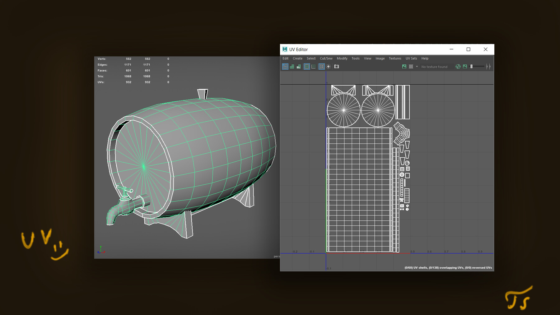 ArtStation Whiskey / Beer Barrel Game Assets