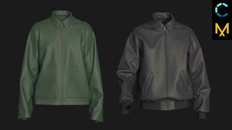 Leather jackets. MD / Clo 3D model projects / ZPRJ