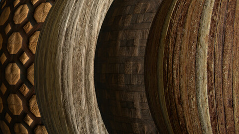 Wooden floorboards PBR texture