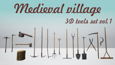 Medieval Village tool set (vol.1)