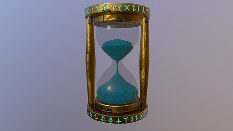 Stylized Sand Watch 3D Model