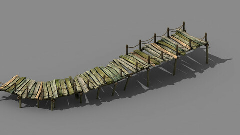 Explore the mountains - plank bridge 02