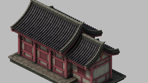 Tang Dynasty Building - with room 01