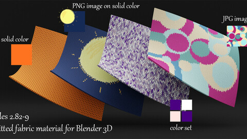 Procedural Knitted Fabric Material For Blender 3d. Cycles 2.92