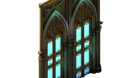 Library - arc archway door 01