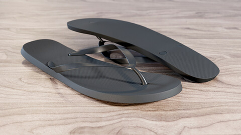 3D model of Men's Flip Flops 1