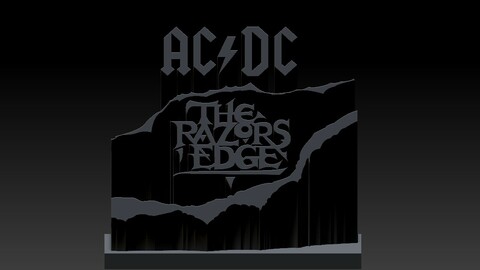 ac/dc the razors edge 3d print