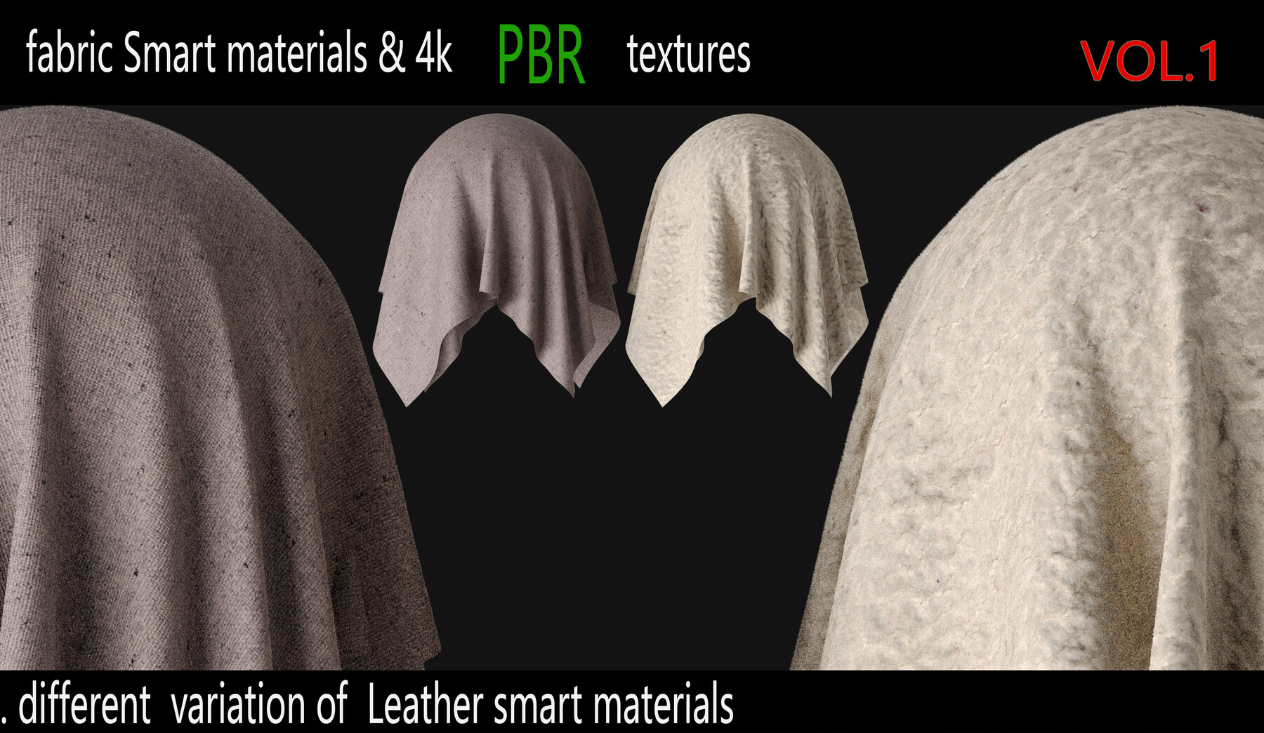 ArtStation - 62 High Quality Fabric Smart Materials Bundle + 4K PBR ...