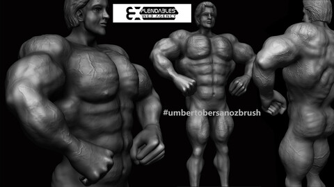 8 Abs Pack Bodybuilder Zbrush 2021