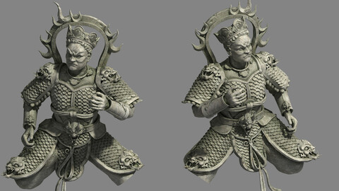 Zen - altar stone statues 02