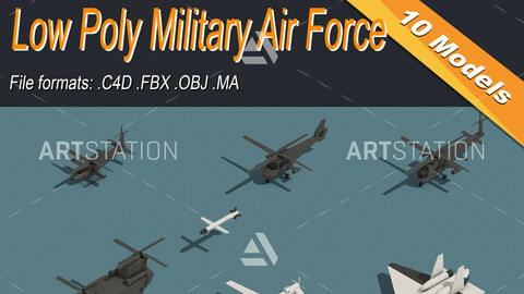 Low Poly Military Air Force Isometric Icon