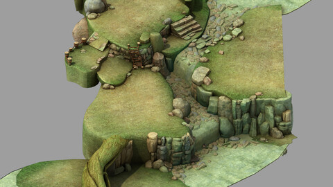 Disney main city - cliff 03