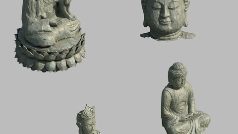 Sculpture - Pool Buddha 12