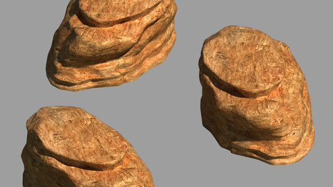 Desert - Mountain - Wind Stone 08