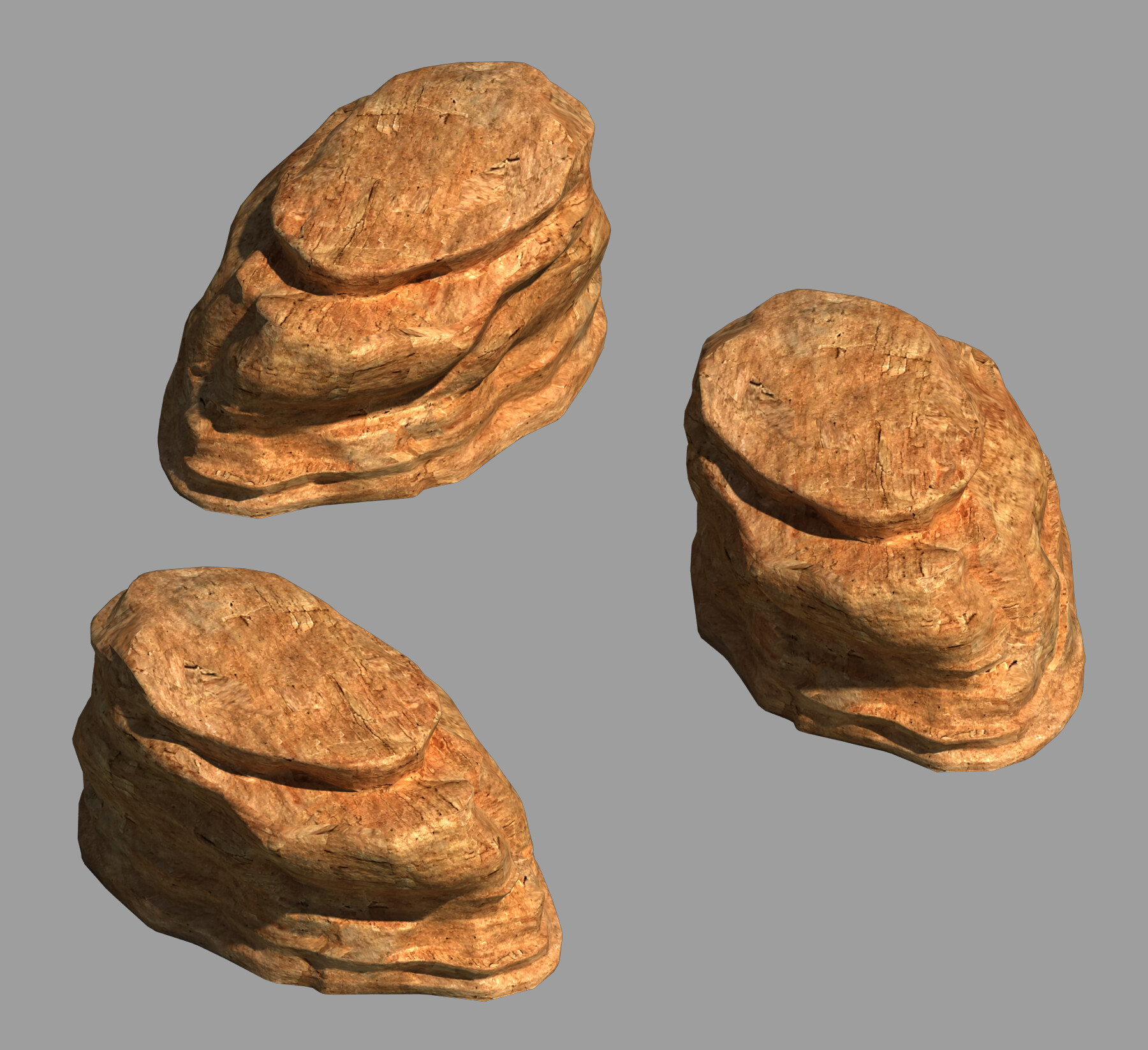 Wind stone. Stone materials 3 d Max.