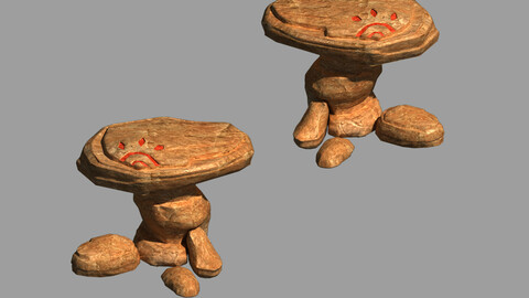 Desert - Mountain - Wind Stone 10