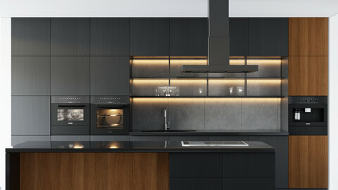 modern kitchen with island 003