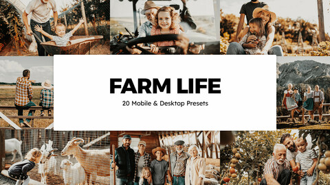 20 Farm Life LUTs and Lightroom Presets