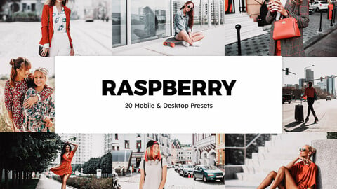 20 Raspberry LUTs and Lightroom Presets