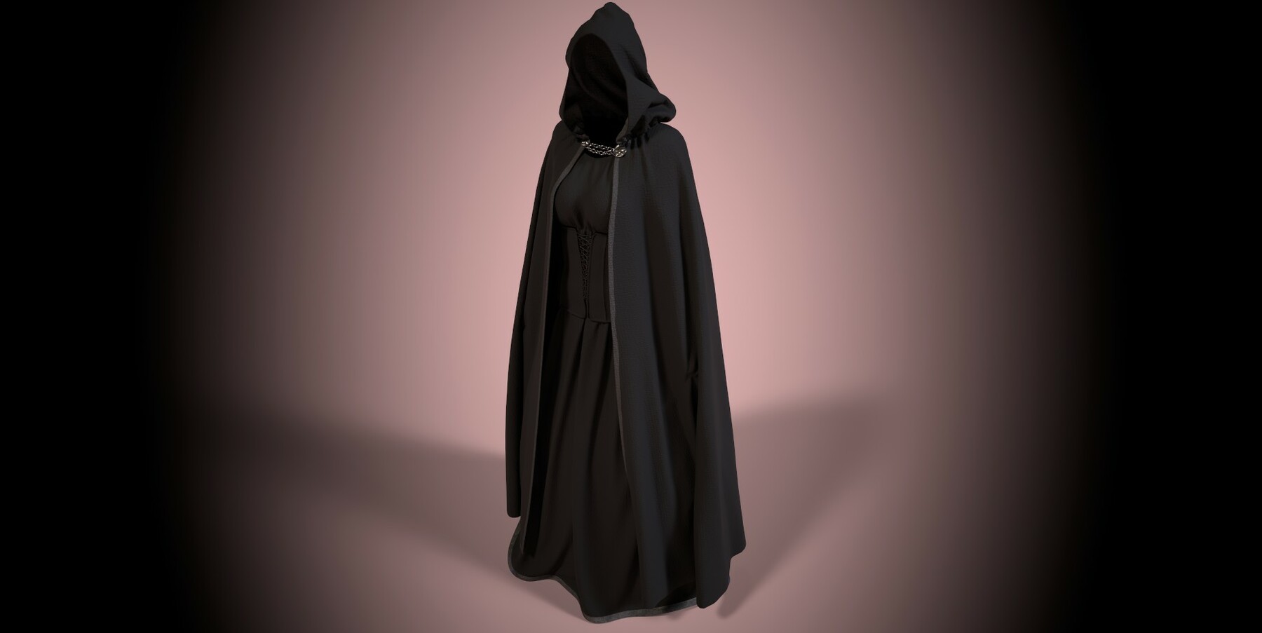Dark Cloak with Corset