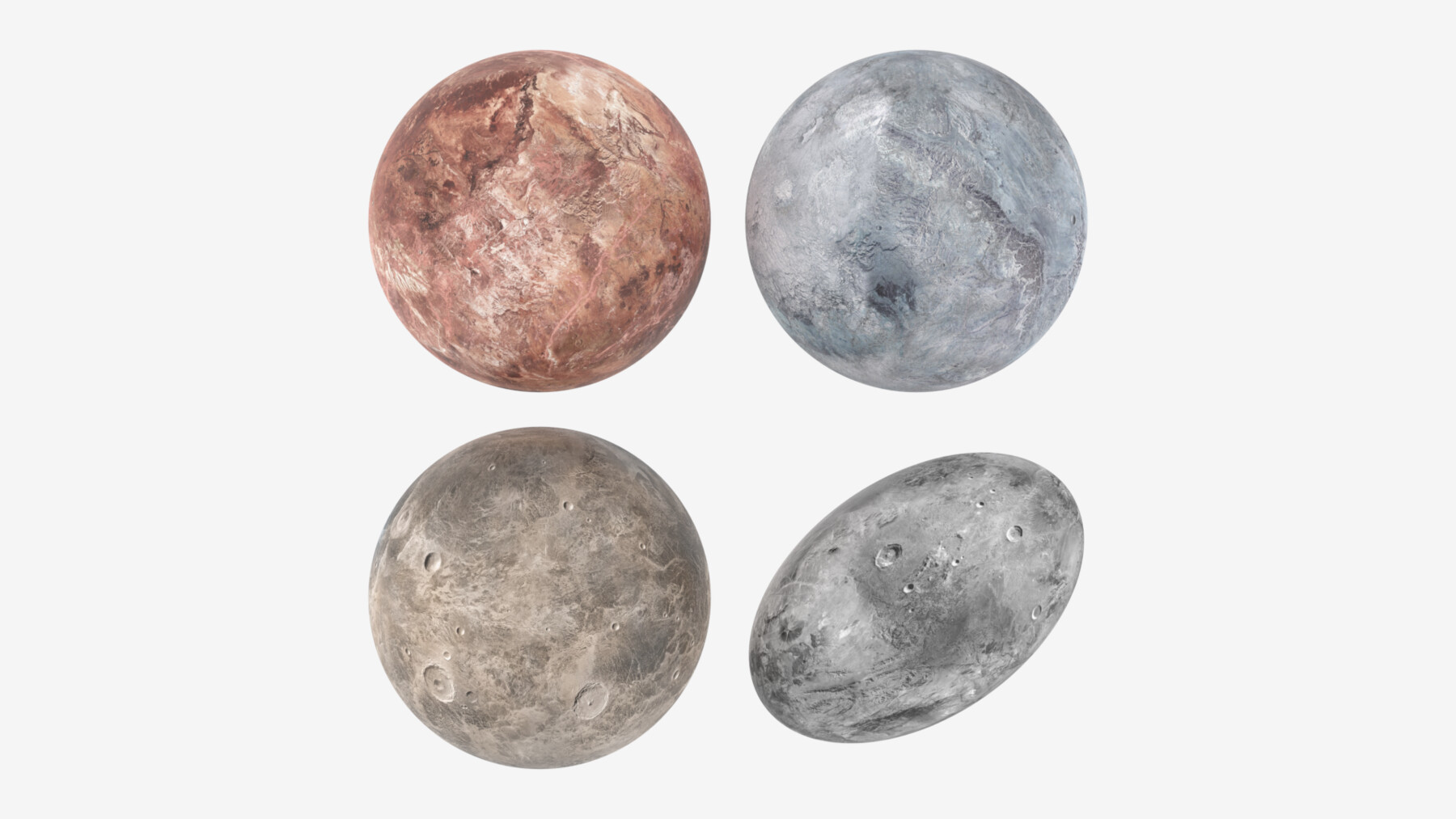 Artstation Dwarf Planets Ceres Eris Makemake Haumea Resources