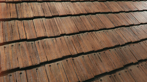 PBR - ROOF WOODEN SHINGLES - 4K MATERIAL