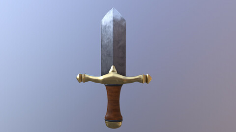 Steel Dagger 3D Model