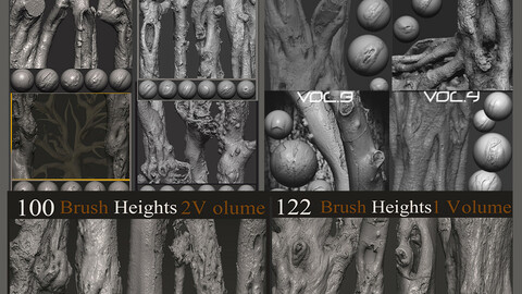 Z brush - Trunk Detail Brushes 10 Volumes