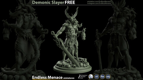 FREE Demonic Slayer | 3D print ready