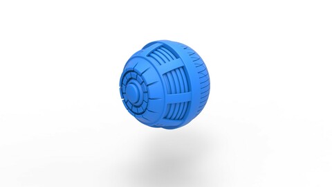 Cosplay 3D printable Thermal detonator of Ushar from the movie Star Wars Rise of Skywalker