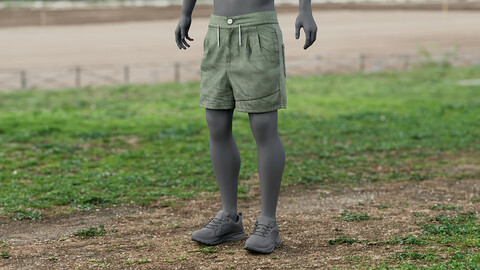 Realistic 3D model of Shorts 4
