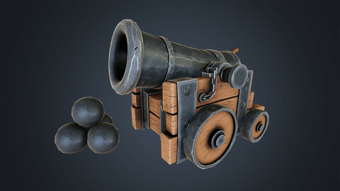 Stylized Naval Cannon