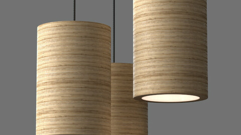 Cylinderical pendant light