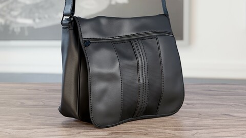 Realistic 3D model of Men's Bag 2