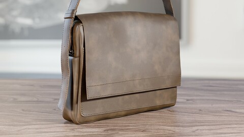 Realistic 3D model of Men's Bag 3