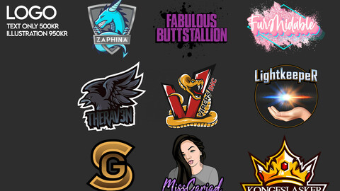 Custom logo design til content creators