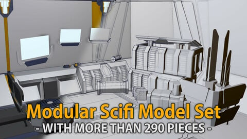 Modular Scifi Model Set