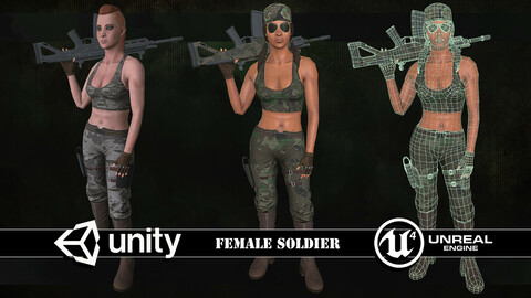 Customizable Female Soldier (Classic Style)