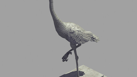 Stone Sculpture - Crane 33