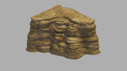 Stone - Large Weathered Stone 06