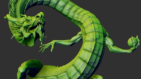 legendary Dragon STL for 3D printing