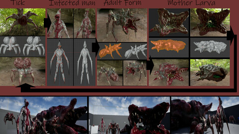 Cave Monster Pack (4x monster)