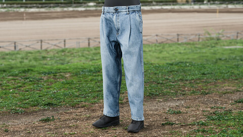 Realistic 3D model of Men's Jeans 3
